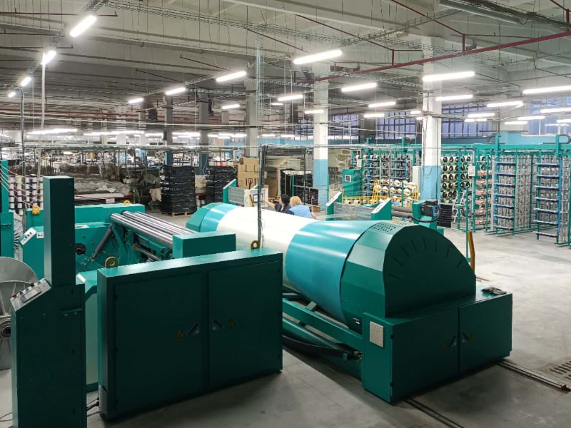 Russian Site: Our Sectional Warping Machine Installation Completed