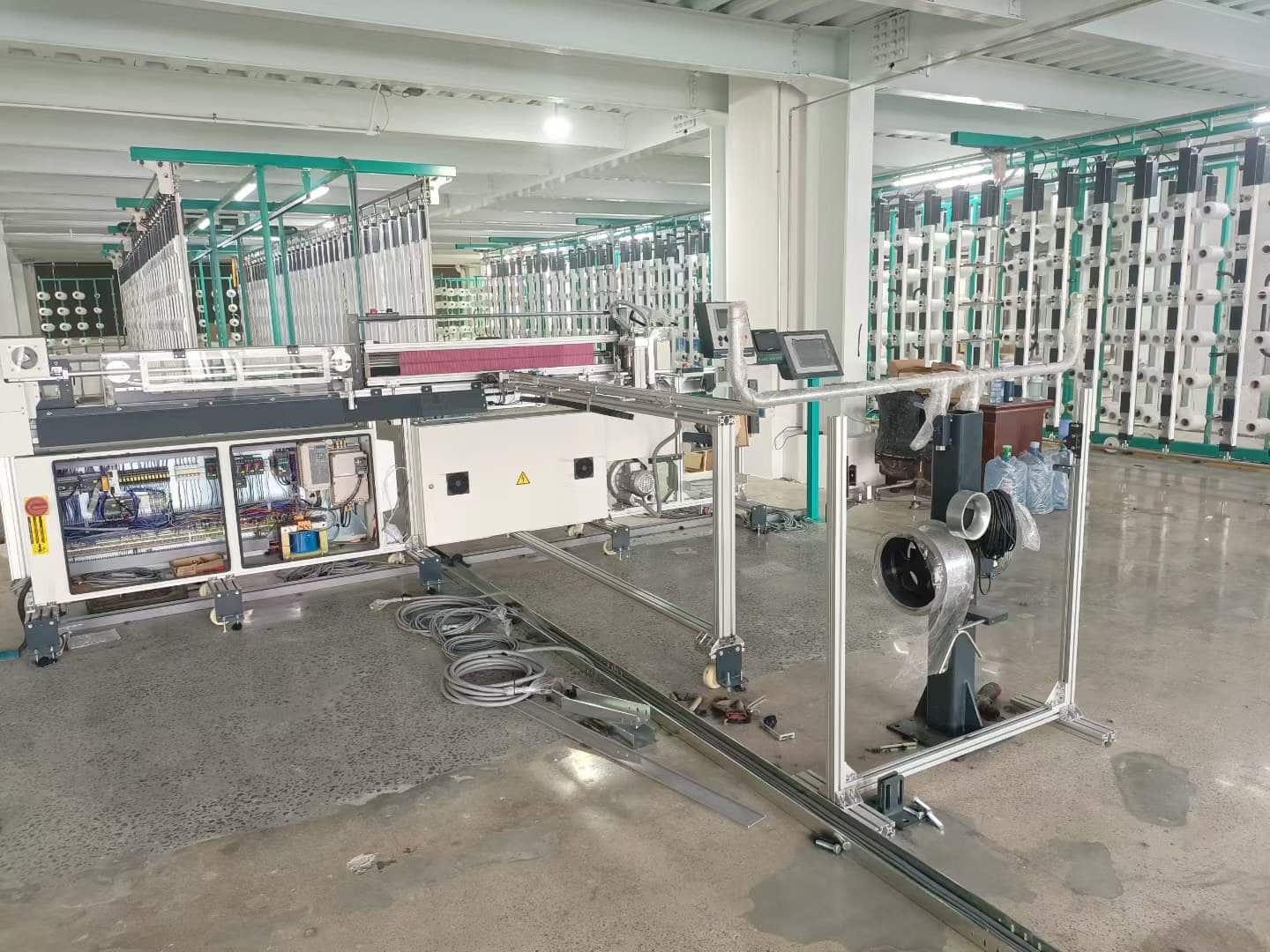 direct warping machine installation